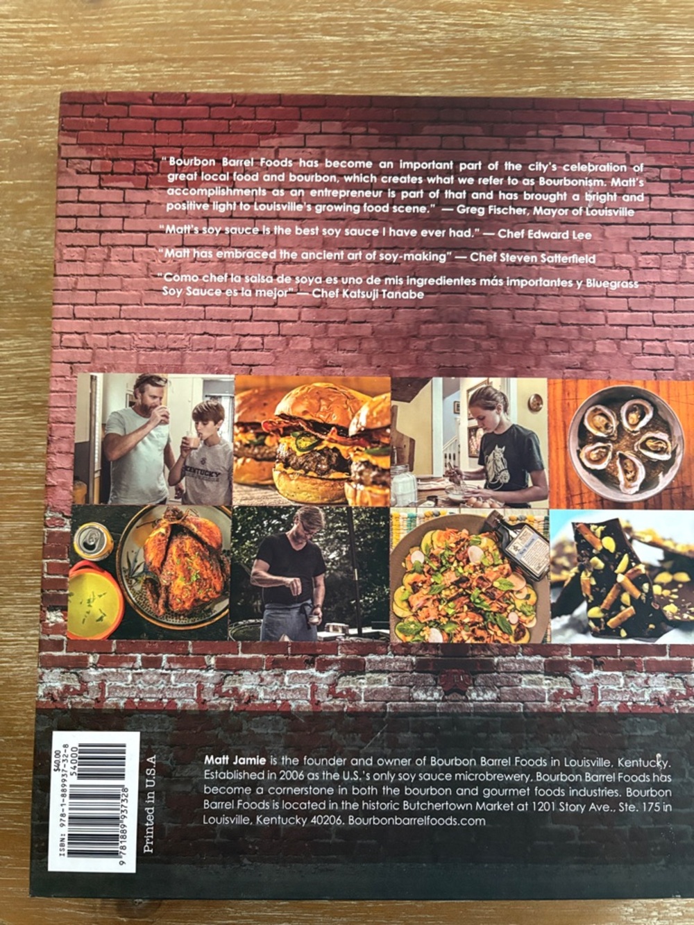 New Eat Your Bourbon Cookbook by Matt Jamie - Red Brick Cover - Picture 2 of 2